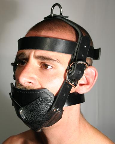 Jaw locking bondage harness